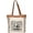 Khaki/Brown, variant on - White Brown Upcycled Canvas & Leather Handbag 16 inch Height & Cowhide Tote Bag, Canvas Handbags for Women