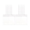thumbnail image 2 of 10pcs Etiquetas de equipaje transparente con correas de bucle ID de identificación de insignias Etiqueta de equipaje de de para suministros, 2 of 8