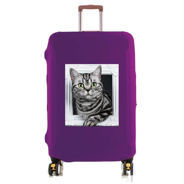 18-32 Inch Large Capacity Travel Essential Bag with Animal Serie Print Pattern Travel Accessories Suitcase Dust Protection Cover 8animal 056 M