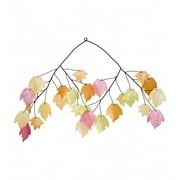 Woodstock Wind Chimes Asli Arts® Collection, Autumn Leaves Capiz Chime, 14'' Wind Chime C721