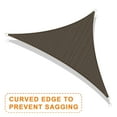 thumbnail image 6 of LOVE STORY Sun Shade Sail Triangle 95% UV Block Sunshade Awning for Backyard Yard Deck Patio Garden Outdoor Activities and Facility, 20'x20'x20' Brown, 6 of 7