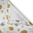 thumbnail image 6 of Ambesonne Hedgehog Valance & Curtain, Autumn in the Woods, 55"x30", Earth Yellow and Grey, 6 of 6