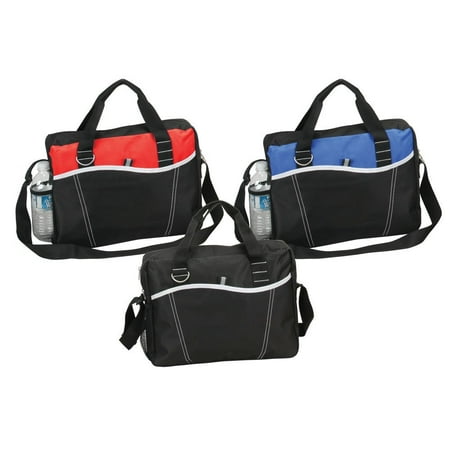 The Wave Light Weight Briefcase Bag - BLACK, Made of 600d polyester mixed with debossed