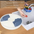 thumbnail image 3 of Divided Veggie Tray with Lid, Large Capacity Plastic Snack Tray for Fruit, Kitchen, Drainage Design, 3 of 7