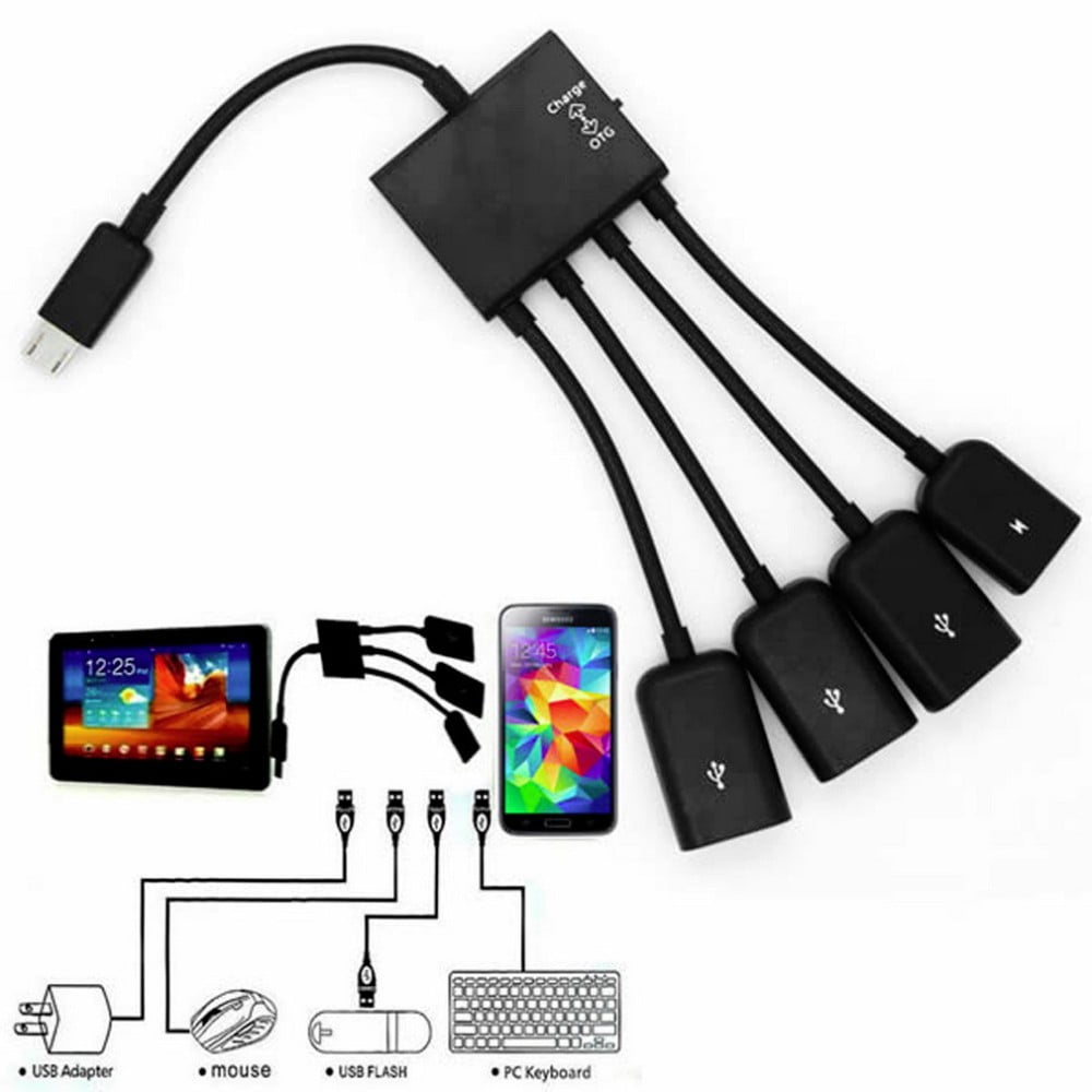 PRO OTG Power Cable Works for Asus ZC520TL with Power Connect to Any Compatible USB Accessory with MicroUSB 