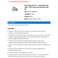 thumbnail image 2 of Rear Brake Pad Set - Compatible with 2020 - 2022 Chevrolet Silverado 3500 HD - AC Delco, 2 of 2