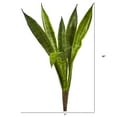 thumbnail image 2 of Nearly Natural 20" Plastic/Polyester Sansevieria Artificial Plant (Set of 6), Green, 2 of 2
