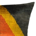 thumbnail image 4 of Pyramid Silk Velvet Ikat Pillow, 16" X 24", Case Only, 4 of 5