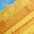 thumbnail image 3 of ZheElen Patchworks Ruler French Curve Sewing Rulers Measure Tailor Ruler Double Side Making Clothing Measuring Tools Fabric Type 4, 3 of 6