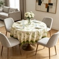 thumbnail image 4 of Round Tablecloth, Washable Table Cover, Stain Resistant Polyester Tablecloth for Coffee Table, Dining Table, Living Room, Bedroom, 4 of 7