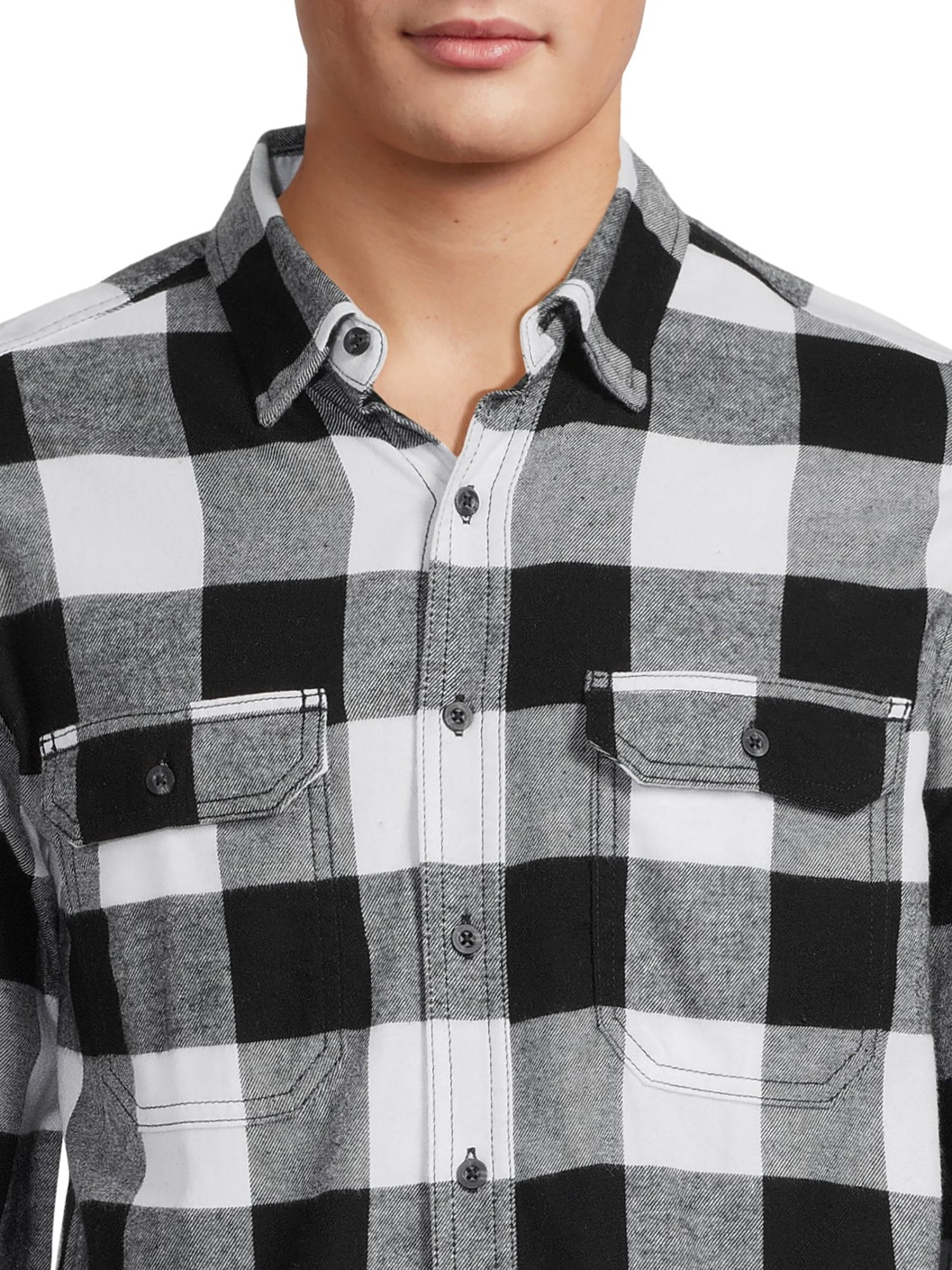George Men's Long Sleeve Flannel Shirt, Sizes XS-3XLT