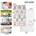 thumbnail image 6 of Yayeee 2 Pack Hand Towels for Bathroom 100% Cotton 16" x 28" Kitchen Towel, Beige Nordic Christmas House, 6 of 7