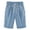 Blue, variant on Womens Workout Shorts Ladies Plus Size Solid Color High Waist Elastic Waist Beach Workout Pocket Light Bermuda Shorts for Women Brown M