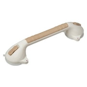 HealthSmart Suction Cup Grab Bar With Germ Protection, 16"H x 2"W x 3 1/2"D, Sand