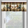 thumbnail image 2 of Ambesonne Autumn Leaves Window Valance, Fall Season Leafy Art, 42" X 18", Khaki Maroon Olive Green, 2 of 5