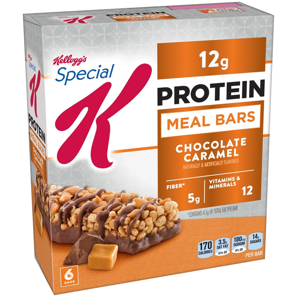Kellogg's Special K Protein Meal Bar, Chocolate Caramel, 12g Protein, 36 Ct