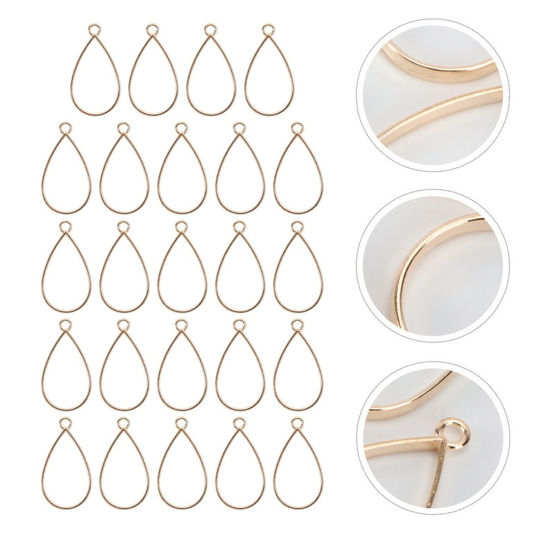 MLINS 50 Pcs Open Back Bezel Bezels for Resin DIY Accessories