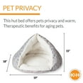 thumbnail image 5 of K&H Pet Products Self-Warming Hut Pet Cave Bed Gray Small 18 X 19 Inches, 5 of 9
