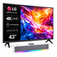 thumbnail image 3 of Combo Pantalla LG 43" 4K UHD AI Smart TV webOS + Barra de Sonido 43UA7500PSA, 3 of 6