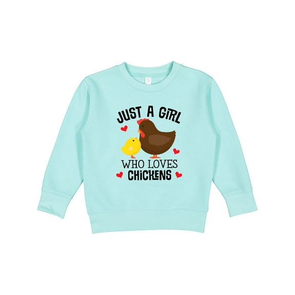 Inktastic Just a Girl Who Loves Chickens Toddler Sweatshirt