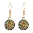 thumbnail image 4 of Pendientes europeos y americanos pendientes de resina de cristal pendientes conjunto de pendientes, 4 of 5