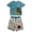 Jurassic Park, variant on Character Toddler Boy Short Sleeve Rash Guard and Swim Trunks, 2-Piece, Size 2T-4T