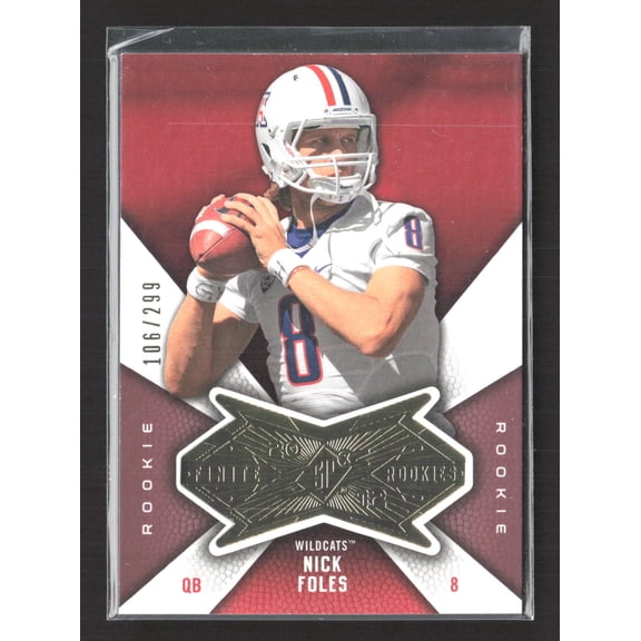 2012 Upper Deck SPx Finite Rookies Nick Foles F-NF 106/299 Football Card