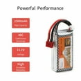 thumbnail image 5 of LiteBee 11.1V 1500mAh LiPo Battery 40C 3S Deans T Plug for RC Car Auto Truck Replacement, 5 of 7