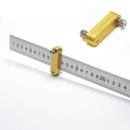 

Steel Ruler Positioning Block Stop Block Woodworking Line Locator DIY Tools