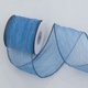 thumbnail image 1 of Xiao Hua rollo de cinta transparente azul de 2,48 pulgadas de ancho, cinta transparente plisada, cinta para envolver ramos y cinta con borde decorativo, utilizada para cinta de decoración de fiestas, 1 of 5