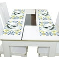 thumbnail image 4 of Bohomia Blue and Yellow 4 PCs Placemats Set Linen Non-Slip Table Mat Rectangular Washable for Dining Kitchen Party 12"x18", 4 of 8