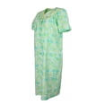 thumbnail image 6 of Elegant Emily Women's Snap-Front Duster Robe With Pockets - Mint Pineapple - Medium, 6 of 6