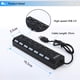 thumbnail image 3 of Concentrador USB Irfora JDL-A7 HUB USB Hub 7 puertos USB 2.0 Indicador de interruptor independiente Hub ultradelgado de alta velocidad del divisor con el cable del USB para el cuaderno de escritorio E Irfora Concentrador USB, 3 of 6