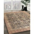 thumbnail image 3 of Ahgly Company Machine Washable Indoor Rectangle Traditional Dark Gold Brown Area Rugs, 7' x 10', 3 of 7