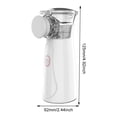 thumbnail image 2 of Atomizador inhalador de asma DQrwqpou mini nebulizador de malla portátil para salud bebé niño y adulto, 2 of 8