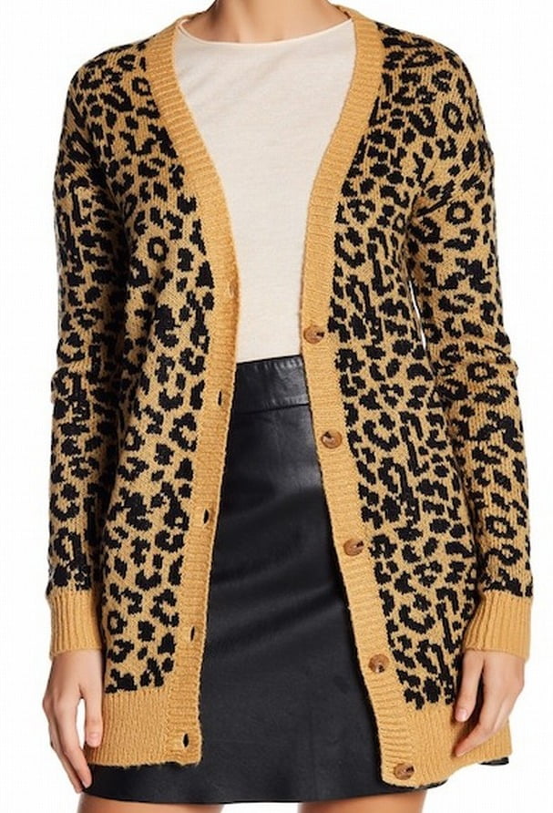 cheetah cardigan walmart