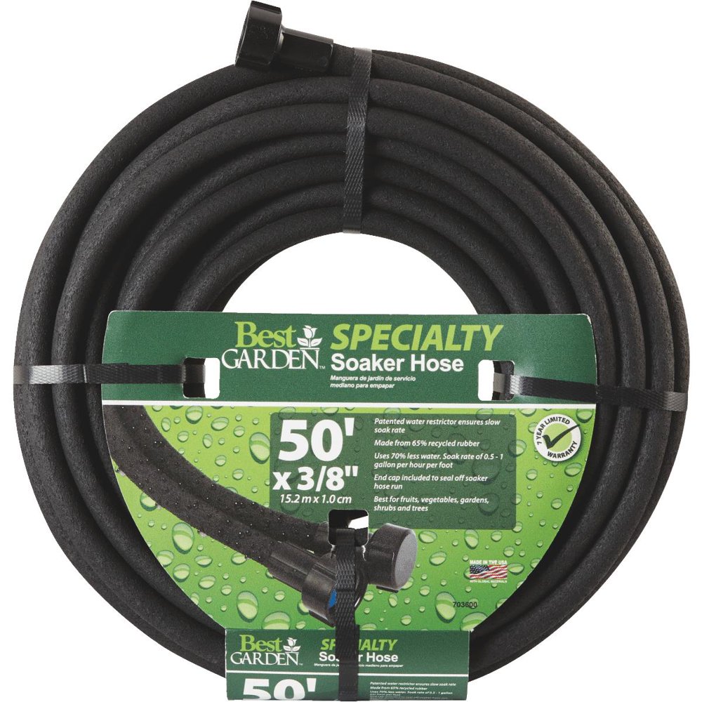 Best Garden 3/8 In. Dia. x 50 Ft. L. Soaker Hose DBSP38050 Walmart