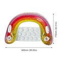 thumbnail image 3 of Sillón Inflable Con Montura Arcoíris Y Lentejuelas Sofá Flotante Engrosado en Forma U Hamaca Anillo Natación, 3 of 9