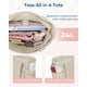 thumbnail image 2 of Bolsa BAGSMART Puffer Carry On para mujer, color beige, 24 L, 2 of 6