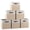 White/Khaki-Cube - 11x11x11, variant on 11 X 11 Storcube B Foldable Collapsible Fabric Box Linen Shbasket Organizer For Closet With Leather Handles 6 Pack White/gray