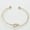 Gold, variant on Women's Adjustable Knotted Bracelet Korean Design Electroplated Alloy Metal Secure Opening Perfect Everyday Fashion