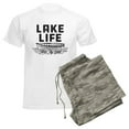 thumbnail image 6 of CafePress - Lake Life Floats My Boat Men's Light Pajamas - Men's Light Loose Fit Cotton Pajama Set, 6 of 7