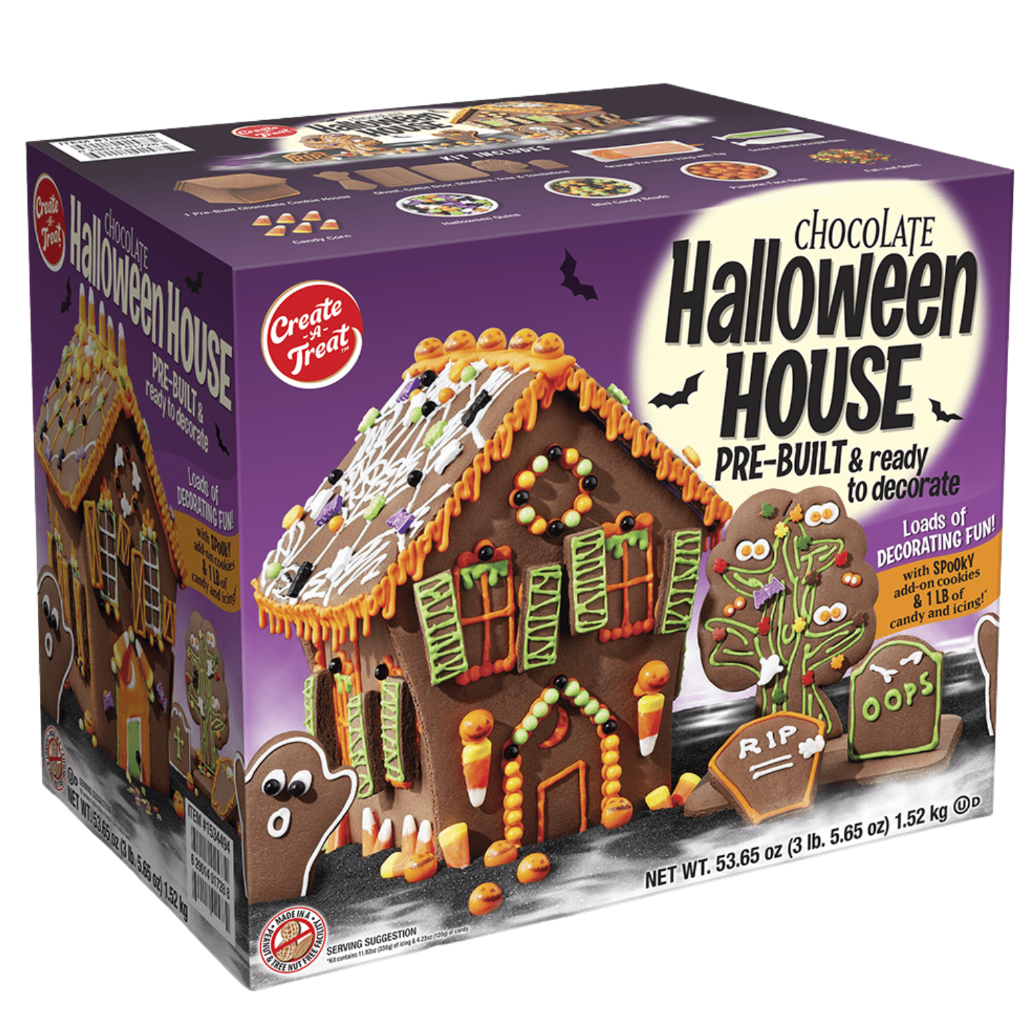 Kit de Halloween: Casinha de Gingerbread Assombrada!