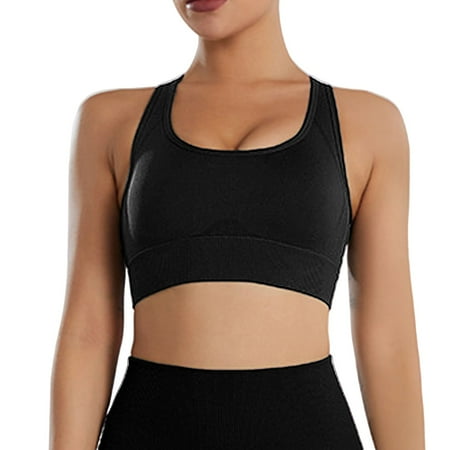 

Women S Sports Bras Solid Color Beautiful Back Quick Drying Seamless H Shaped Shockproof Yoga Bra