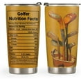 thumbnail image 1 of 20oz Golf Gifts for Men, Gifts for Golfers, Valentines Day Gifts for Him, Coffee Thermos Gifts for Men, Gifts for Husband, Dad, Son Golf Facts Tumbler Cup, Insulated Travel Coffee Mug with Lid, 1 of 4
