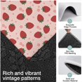thumbnail image 3 of Strawberry Plants Fruit Flower Pink Pattern Kitchen Rugs Sets Of 3,Kitchen Runner Rugs Non Skid Washable,Decorative Kitchen Floor Mats for Kitchen,Sink,Laundry,17"x30"+ 17"x47" + 17"x59", 3 of 6