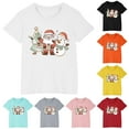 thumbnail image 5 of Odeerbi Toddler Boys Girls Christmas T-shirt Fashion Cute Christmas Printed Casual Short Sleeve Cotton Top Shirt Toddler Clothes White, 5 of 5