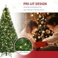 thumbnail image 4 of HOMCOM 7ft Pre-Lit Full Douglas Fir Artificial Christmas Tree with Realistic Branches, 700 Warm White LED Lights and 2154 Tips, 4 of 8