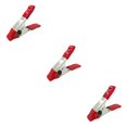 thumbnail image 3 of Wisewang Portable DIY Crafting Tailoring Metal Spring Clamp Nonslip Photography Woodworking Clip Fastener Fixing Fastening Tool Red 3Set, 3 of 6