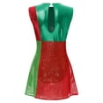 thumbnail image 4 of Sxiwei Women's Christmas Santa Dress Sequin Patchwork Sleeveless Dance Dress Candy Cane Fancy Dress Green XL, 4 of 5
